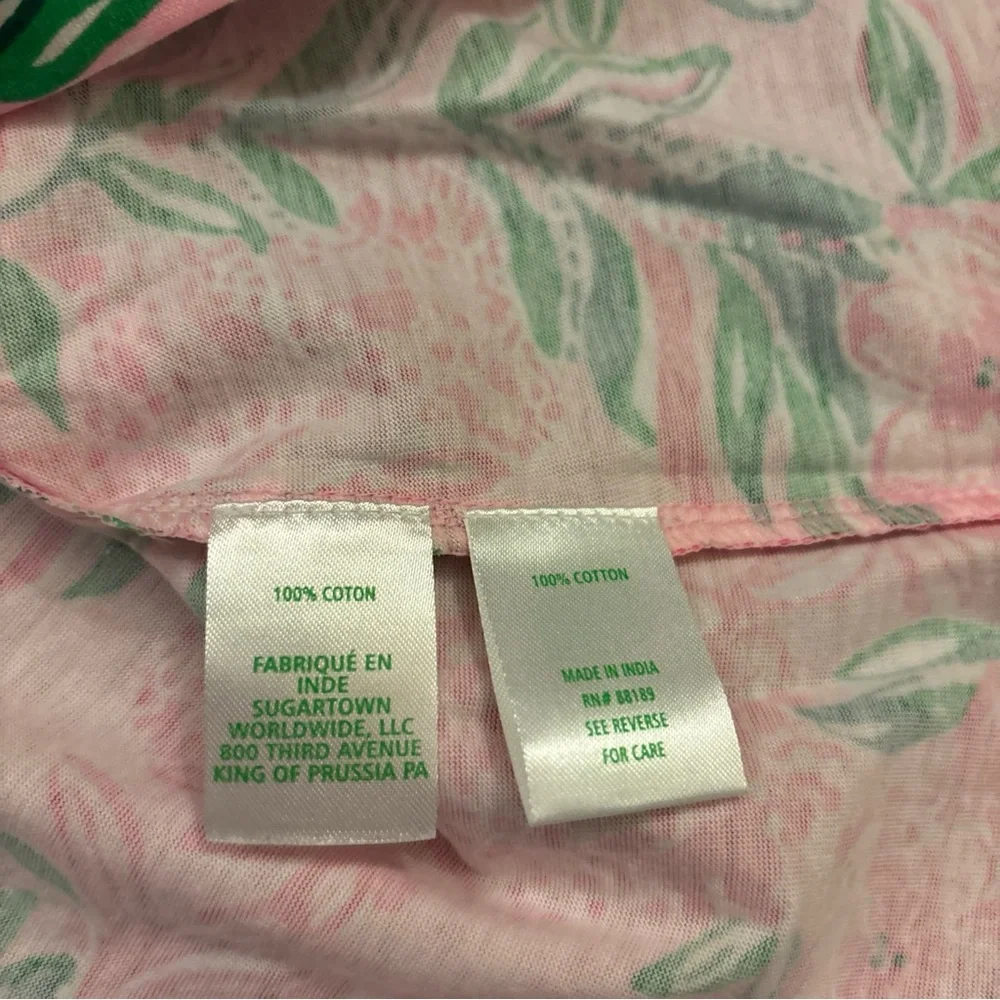 Lilly Pulitzer Pink and Green Floral Dress - Picture 8 of 10